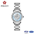 Or en acier inox Mesdames Lady Quartz analogique montre avec bracelets interchangeables